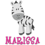 Zebra Graphic Decal - Custom Sizes (Personalized)