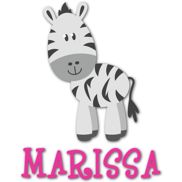 Custom Zebra Graphic Decal - Custom Sizes (Personalized)
