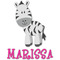 Zebra Graphic Decal - Custom Sizes (Personalized)