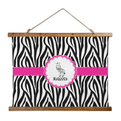 Zebra Wall Hanging Tapestry - Wide (Personalized)