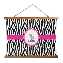 Zebra Wall Hanging Tapestry - Wide (Personalized)