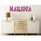 Zebra Wall Name Decal On Wooden Desk