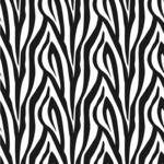 Zebra Wallpaper & Surface Covering (Water Activated 24"x 24" Sample)