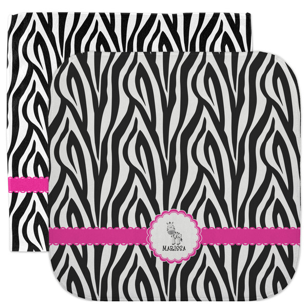 Custom Zebra Facecloth / Wash Cloth (Personalized)