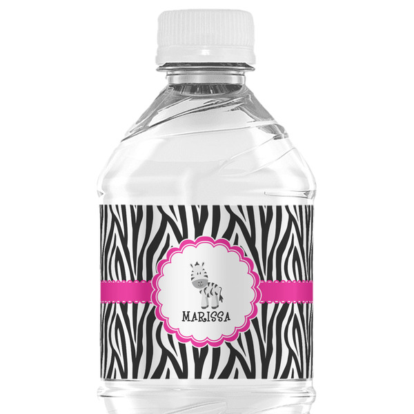 Custom Zebra Water Bottle Labels - Custom Sized (Personalized)