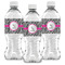 Zebra Water Bottle Labels - Front View