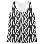 Zebra Womens Racerback Tank Top - 2X Large