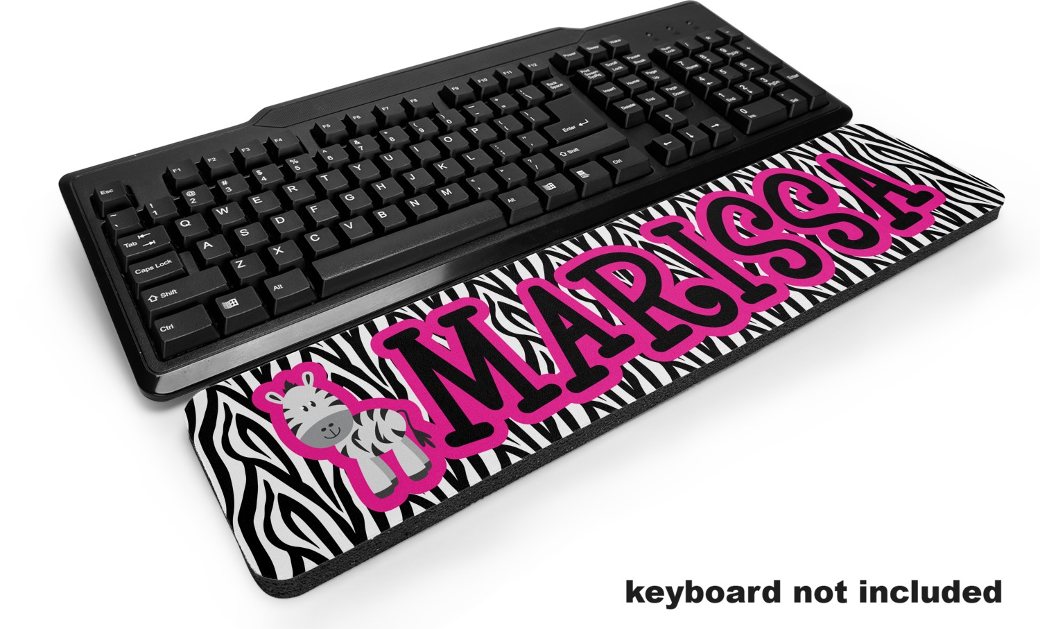 Custom Zebra Keyboard Wrist Rest (Personalized) YouCustomizeIt