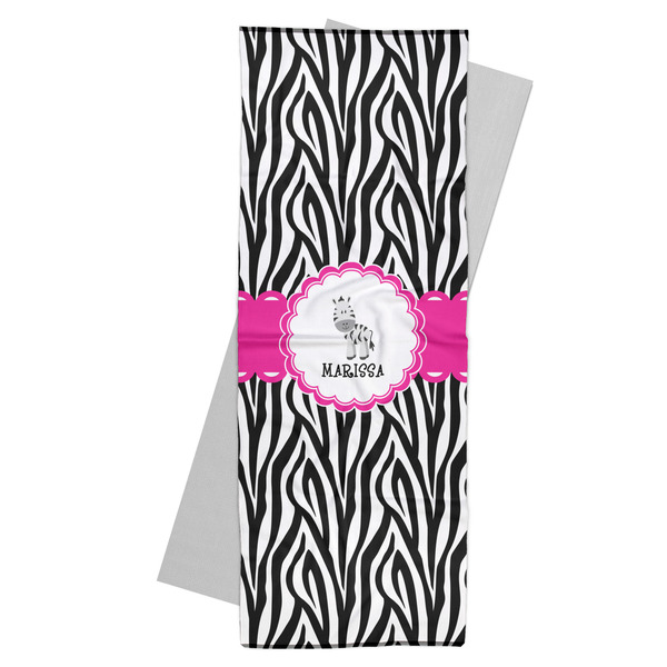 Custom Zebra Yoga Mat Towel (Personalized)