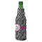 Zebra Zipper Bottle Cooler - ANGLE (bottle)