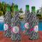 Zebra Zipper Bottle Cooler - Set of 4 - LIFESTYLE