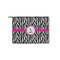 Zebra Zipper Pouch - Small - 8.5"x6" (Personalized)