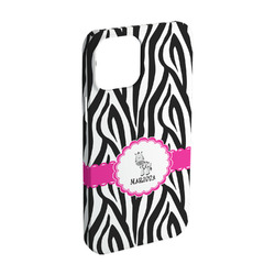 Zebra iPhone Case - Plastic - iPhone 15 (Personalized)