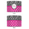 Zebra Print & Polka Dots 12" Drum Lampshade - APPROVAL (Fabric)