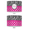 Zebra Print & Polka Dots 12" Drum Lampshade - APPROVAL (Poly Film)