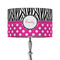 Zebra Print & Polka Dots 12" Drum Lamp Shade - Fabric (Personalized)