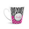 Zebra Print & Polka Dots 12 Oz Latte Mug - Front