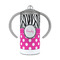 Zebra Print & Polka Dots 12 oz Stainless Steel Sippy Cups - FRONT