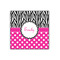 Zebra Print & Polka Dots Wood Print - 12x12 (Personalized)