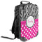 Zebra Print & Polka Dots 13" Hard Shell Backpacks - ANGLE VIEW