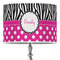 Zebra Print & Polka Dots Drum Lamp Shade (Personalized)