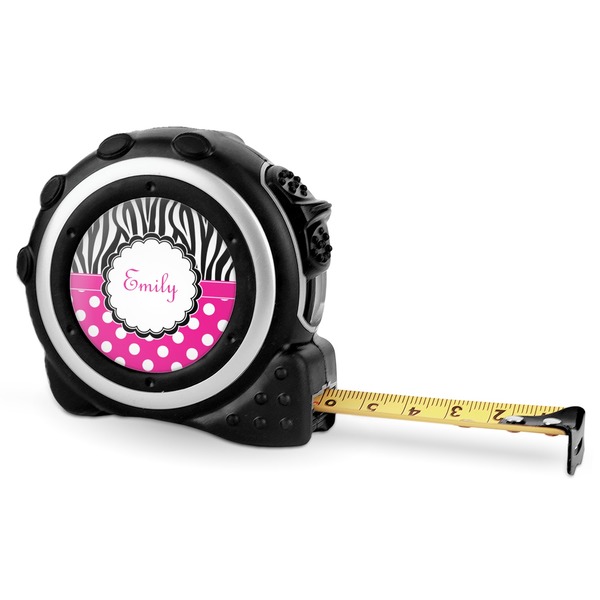 Custom Zebra Print & Polka Dots Tape Measure - 16 Ft (Personalized)