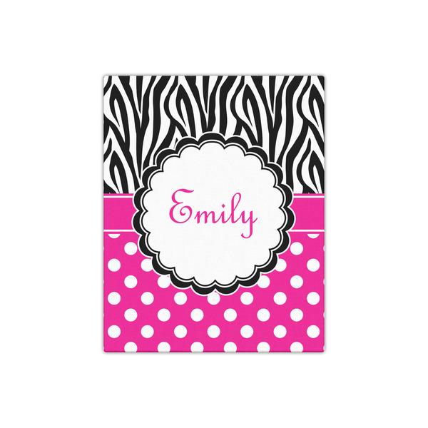 Zebra Print & Polka Dots 16x20 - Canvas Print - Front View