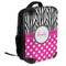 Zebra Print & Polka Dots 18" Hard Shell Backpacks - ANGLED VIEW