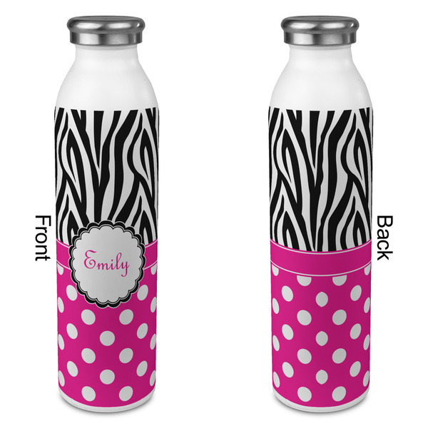Zebra Print & Polka Dots 20oz Water Bottles - Full Print - Approval