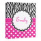 Zebra Print & Polka Dots Canvas Print - 20x24 (Personalized)