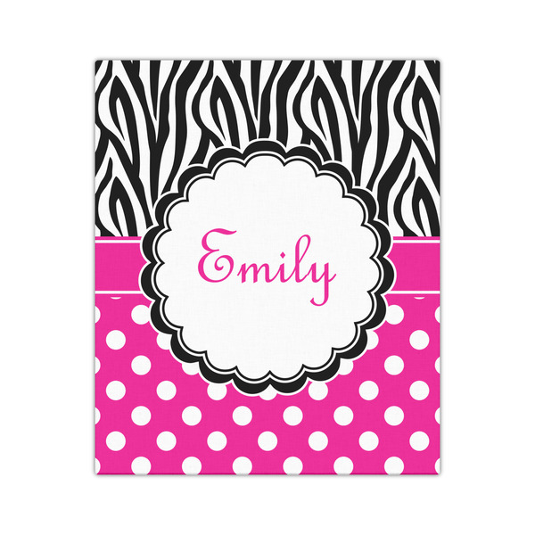 Zebra Print & Polka Dots 20x24 - Canvas Print - Front View