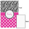 Zebra Print & Polka Dots 24x36 - Matte Poster - Front & Back