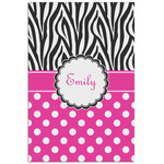 Zebra Print & Polka Dots Poster - Matte - 24x36 (Personalized)