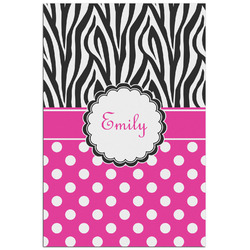 Zebra Print & Polka Dots Poster - Matte - 24x36 (Personalized)