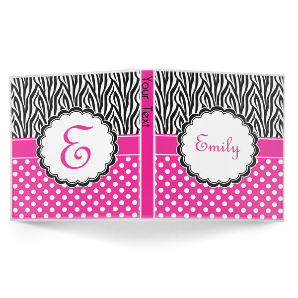 Zebra Print & Polka Dots 3-Ring Binder Approval- 1in