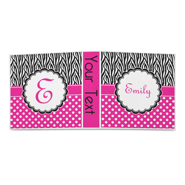 Zebra Print & Polka Dots 3-Ring Binder Approval- 2in
