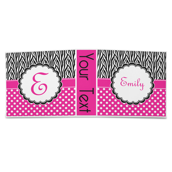 Zebra Print & Polka Dots 3-Ring Binder Approval- 3in