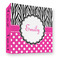 Zebra Print & Polka Dots 3 Ring Binders - Full Wrap - 3" - FRONT