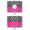 Zebra Print & Polka Dots 8" Drum Lampshade - APPROVAL (Fabric)