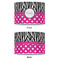 Zebra Print & Polka Dots 8" Drum Lampshade - APPROVAL (Poly Film)