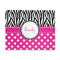 Zebra Print & Polka Dots 8'x10' Indoor Area Rugs - Main