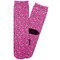 Zebra Print & Polka Dots Adult Crew Socks - Single Pair - Front and Back