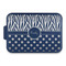 Zebra Print & Polka Dots Aluminum Baking Pan with Navy Lid (Personalized)
