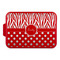 Zebra Print & Polka Dots Aluminum Baking Pan with Red Lid (Personalized)
