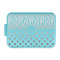 Zebra Print & Polka Dots Aluminum Baking Pan with Teal Lid (Personalized)