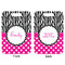 Zebra Print & Polka Dots Aluminum Luggage Tag (Front + Back)