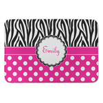 Zebra Print & Polka Dots Anti-Fatigue Kitchen Mat (Personalized)