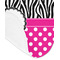 Zebra Print & Polka Dots Baby Bib - AFT detail