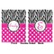 Zebra Print & Polka Dots Baby Blanket (Double Sided - Printed Front and Back)