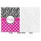Zebra Print & Polka Dots Baby Blanket (Single Side - Printed Front, White Back)